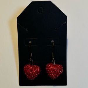 Handmade heart earrings